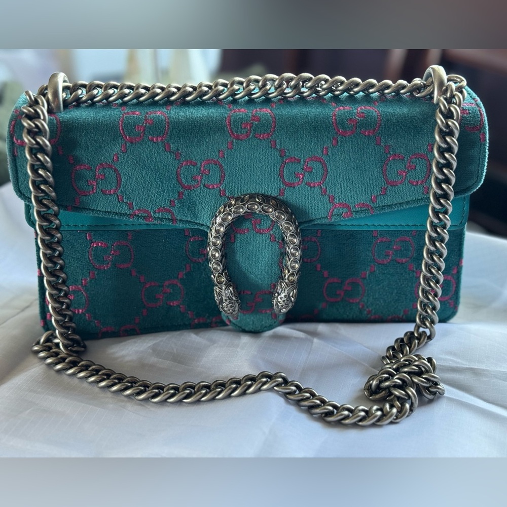Vintage Velvet & Leather Gucci Dionysus